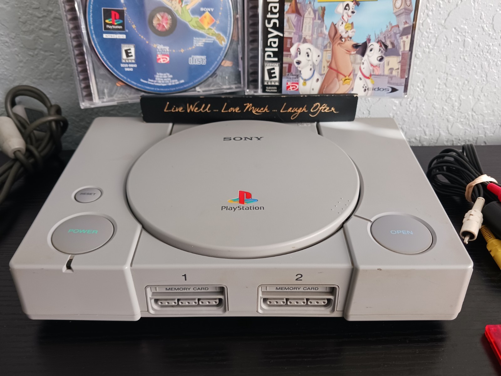 Sony PlayStation 1 PS1 Console SCPH-7501 Bundle OEM Controller AV Power + 2 Game