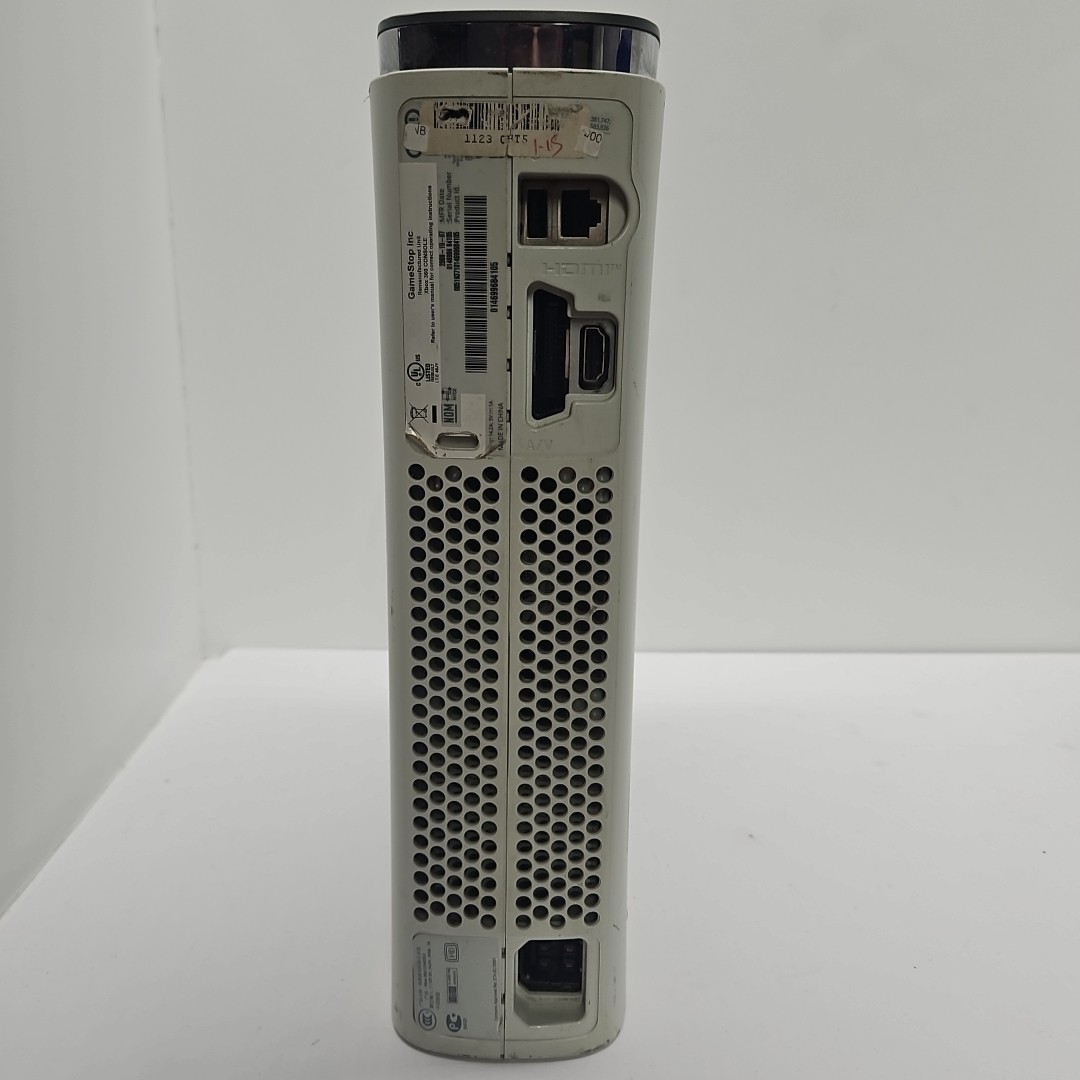 Microsoft Xbox 360 White 20GB Console Only Works Stuck Disc Drive Has Been Reset