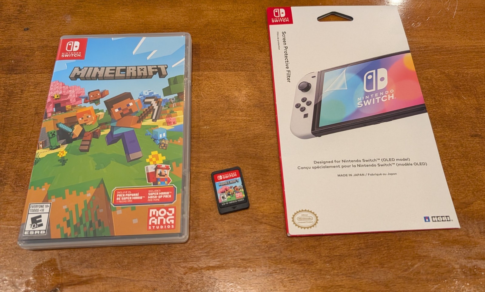 Nintendo Switch OLED Console Bundle – 2 Docks, Extra Joy-Cons, Minecraft, Case