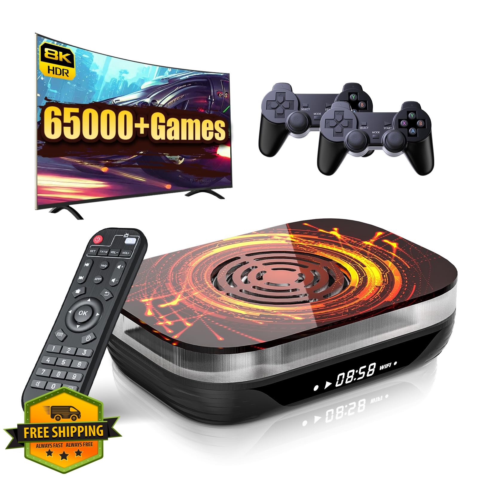 Kinhank X4 Plus Retro Game Console 60000+ Games 8K UHD