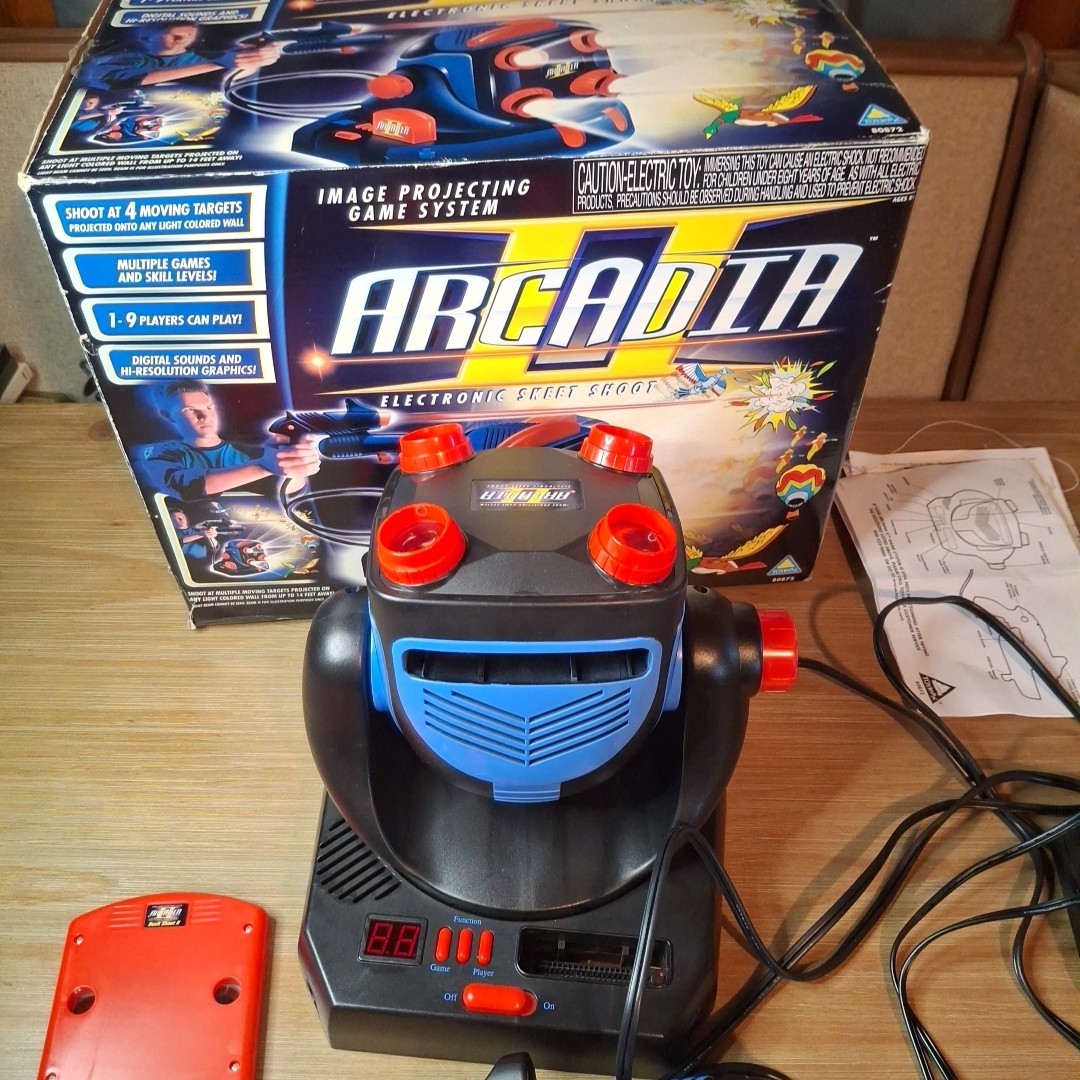 Vintage Arcadia Electronic Skeet Shoot Projector Game Duck Shooting Retro Works!