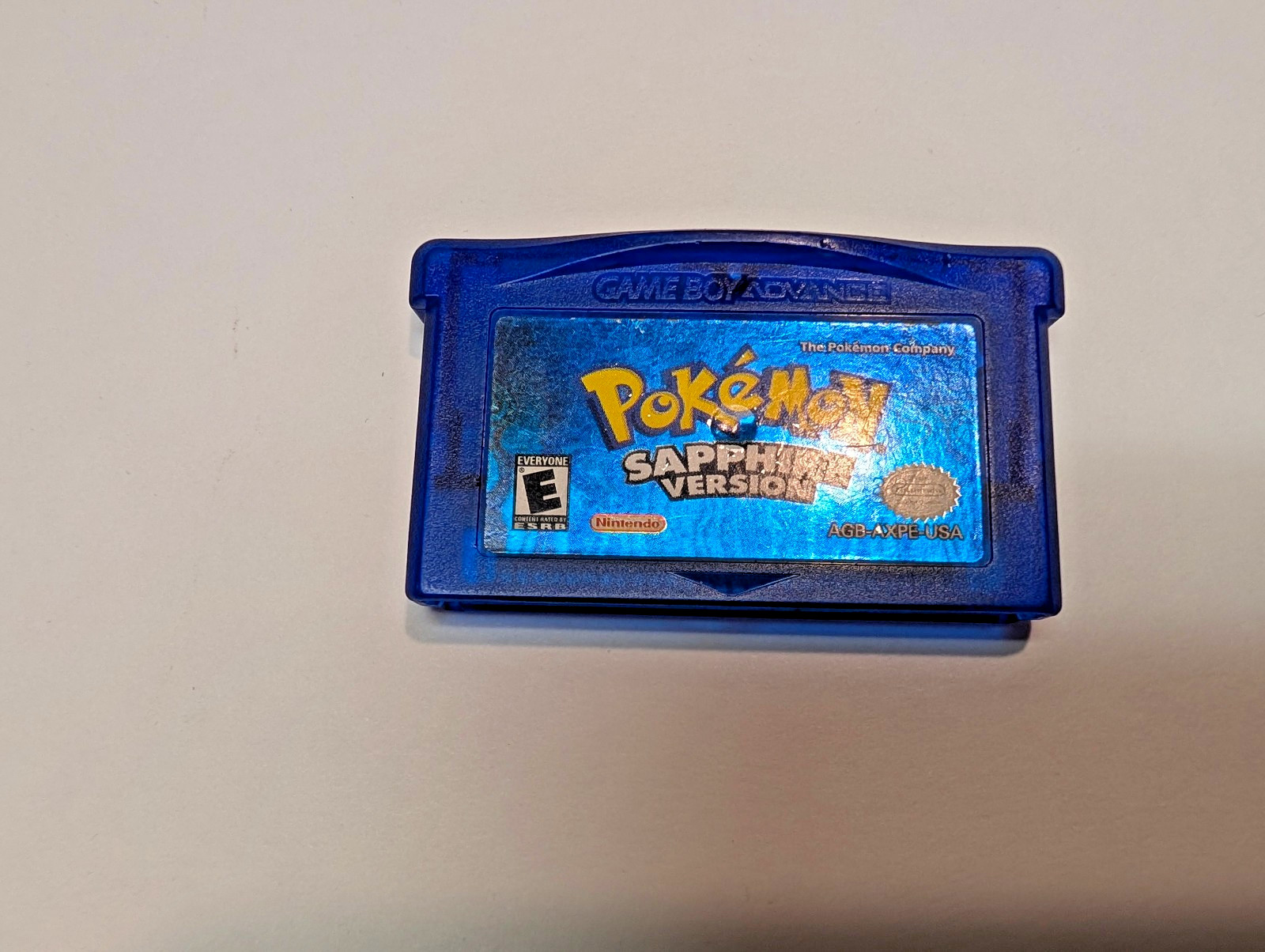 Nintendo Gameboy Advance SP Cobalt + Pokémon Sapphire + Official Charger WORKS