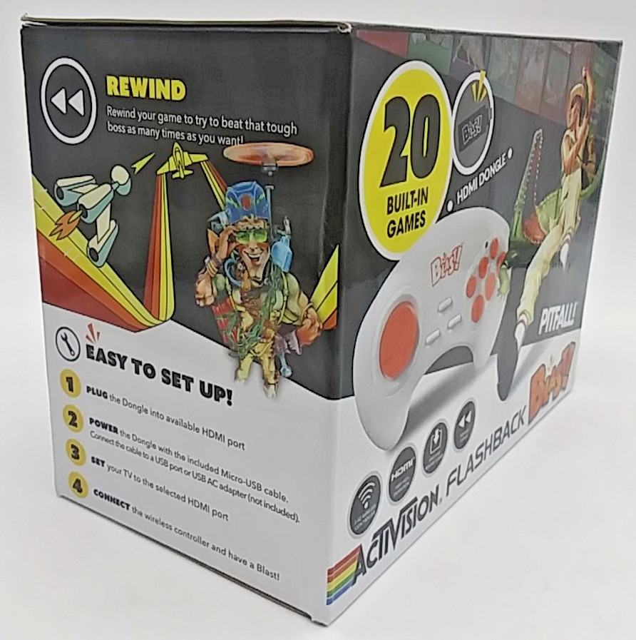 ATGAMES FLASHBACK BLAST! (Lot Of 2) Plug N Play TV Video Game Pitfall Space Inv