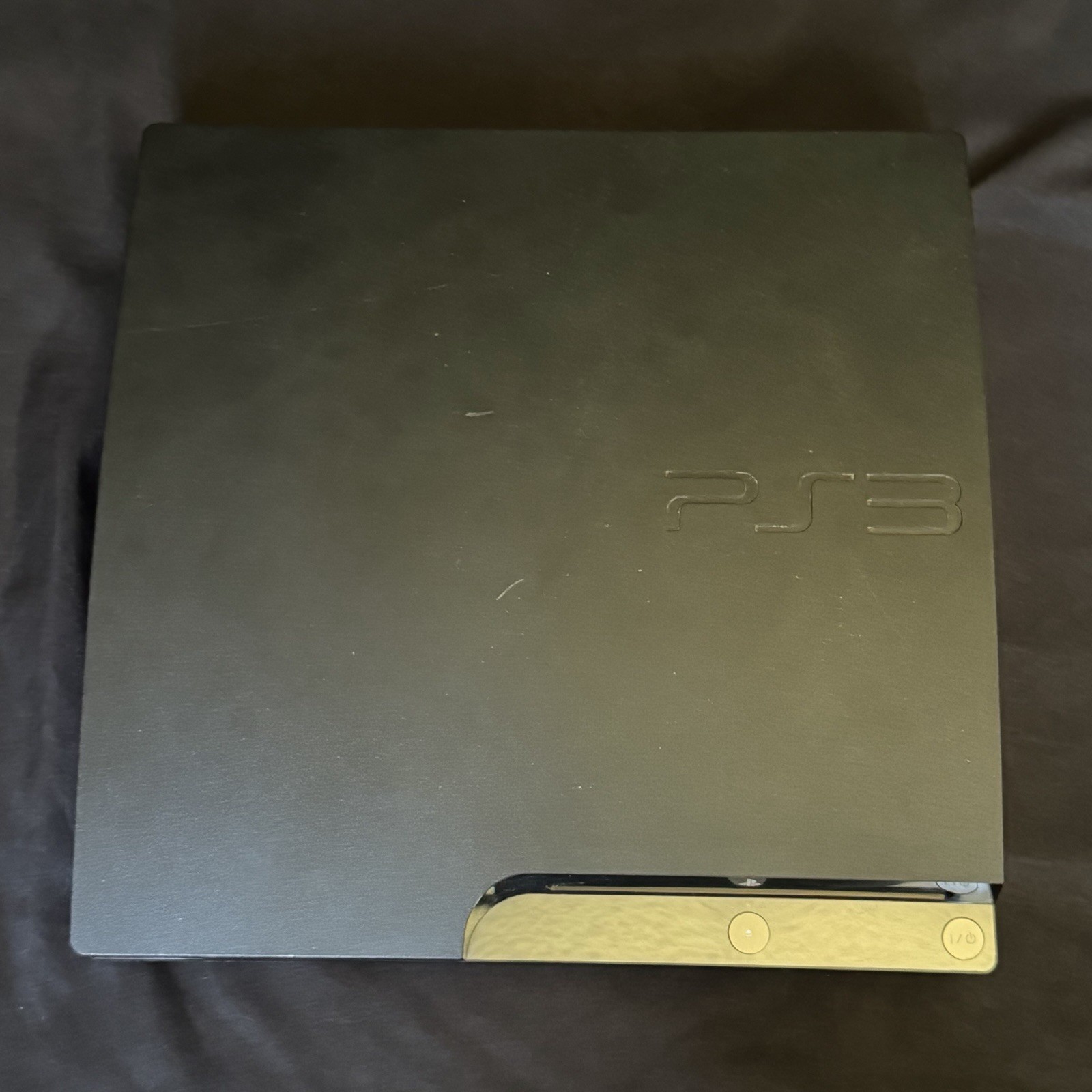 J41Lbr0k3n PS3 Slim Black Console W/ 2 Controllers, HDMI & Power Cable!