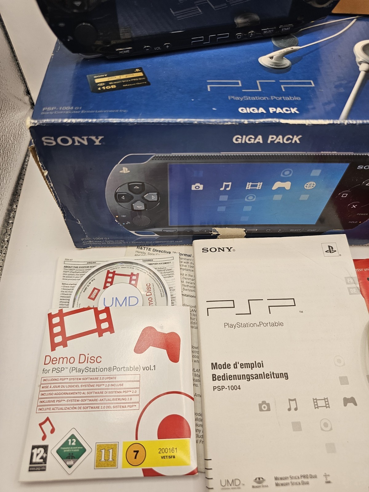 PSP Fat Model 1004 Sony PlayStation Black Working Boxed Complete