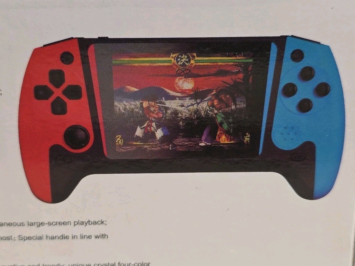 Retro FC 3.5 Red/Blue Handheld Portable 500 Game Console NIB
