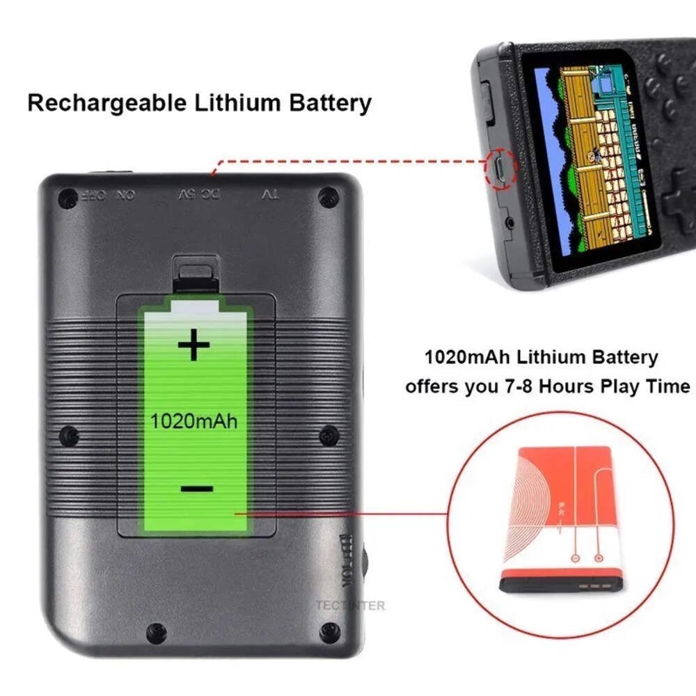 2.4Inch Retro Portable Mini Handheld Game Player 8 Bit Video Game Console Built-