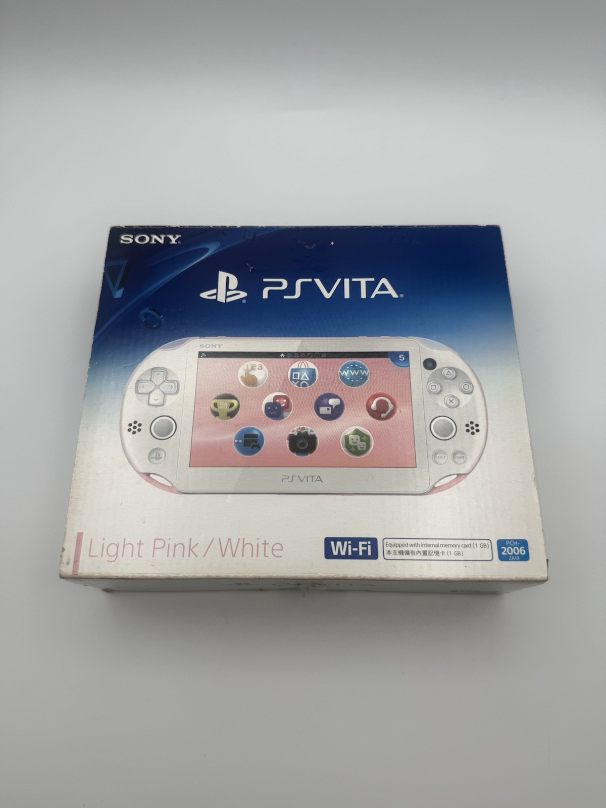 PS Vita Light Pink White PCH 2006 COMPLETE Console Charger Sony PS Vita Slim CIB