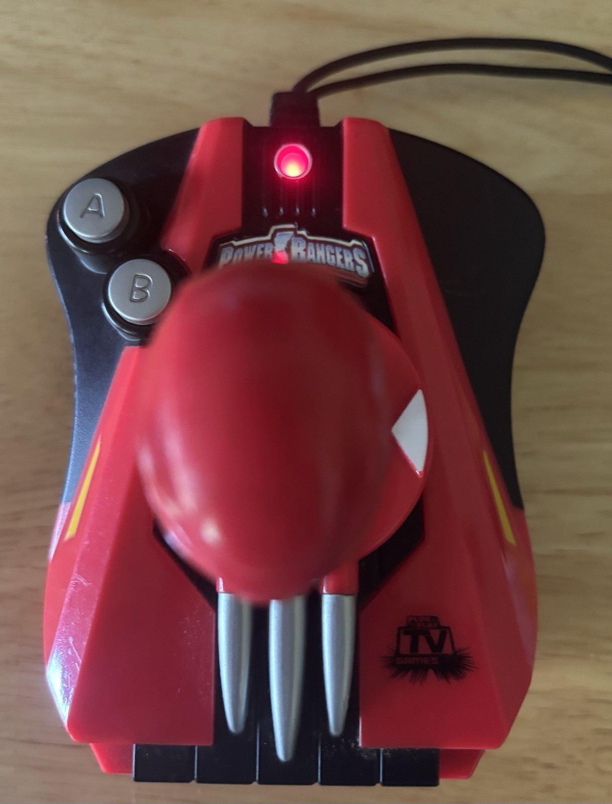 Jakks Pacific Power Rangers TV Games Plug Play Console Red Ranger Joystick 2006