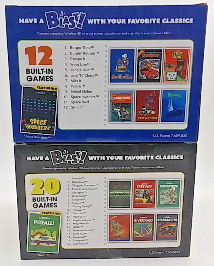 ATGAMES FLASHBACK BLAST! (Lot Of 2) Plug N Play TV Video Game Pitfall Space Inv
