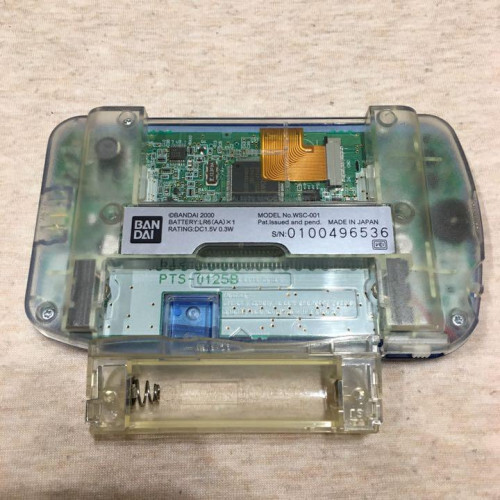 Genuine exterior + old backlit LCD ◇ WonderSwan Color ◇ Crystal Blue body