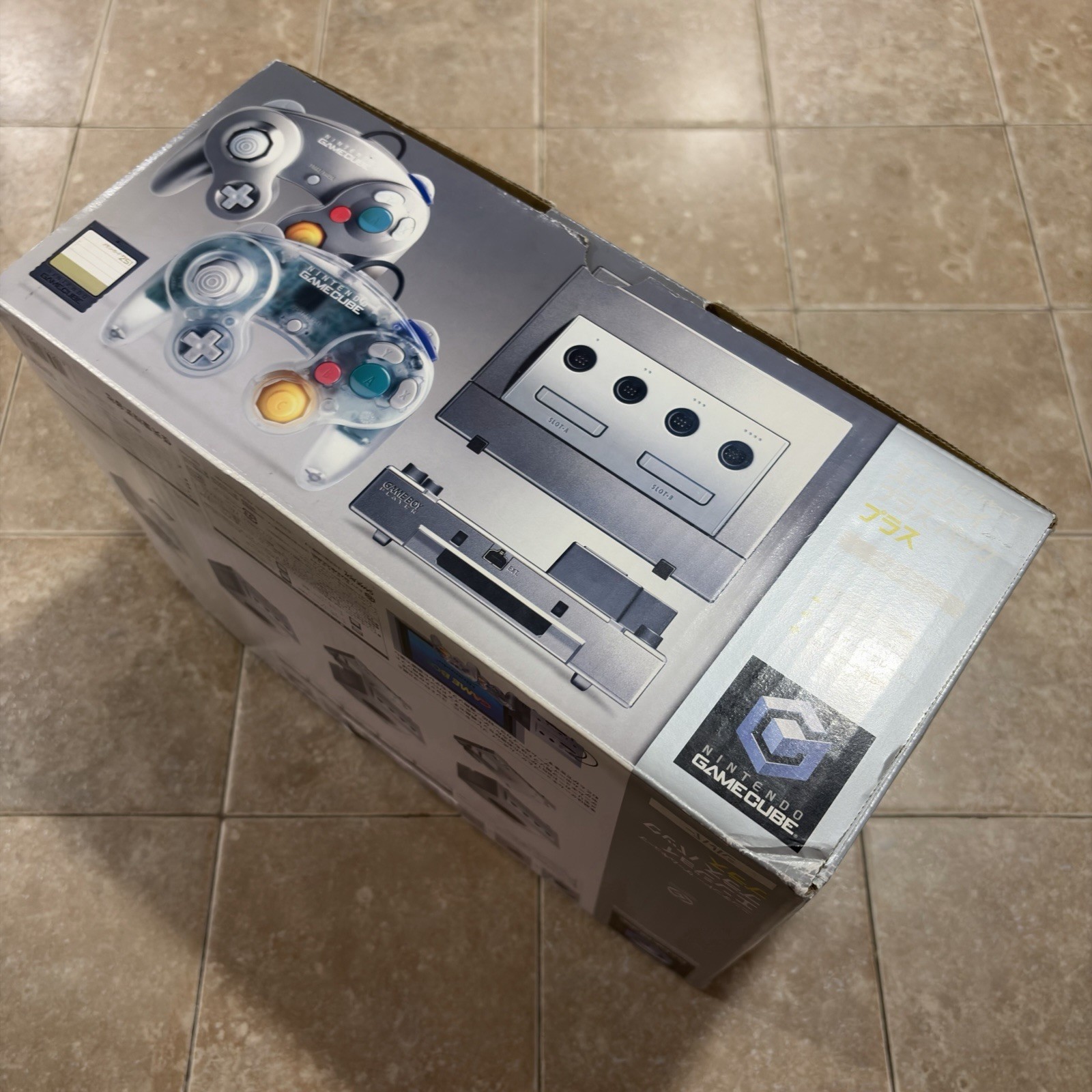 Nintendo GameCube Enjoy Plus Pack Platinum Silver Region Free CIB Tested MINT