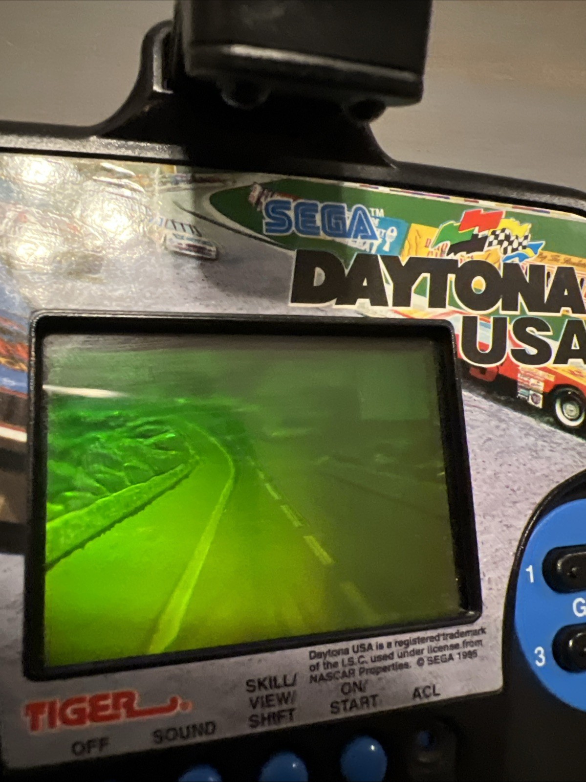 Sega Tiger Electronics 1995 Daytona USA Handheld Game Vintage WorksSega Tiger