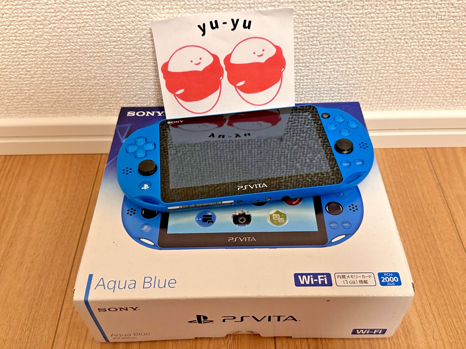PlayStation PS Vita Wi-Fi Console 2000 SONY Aqua Blue PCH-2000ZA23 2015