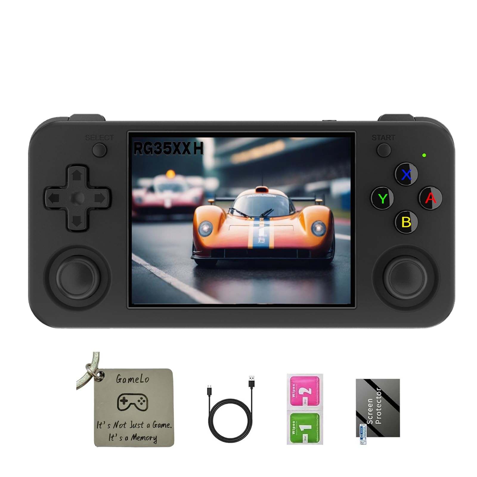 RG35XX H, Anbernic Retro Handheld Gaming Console with 64GTF Card, Dual Joysti…