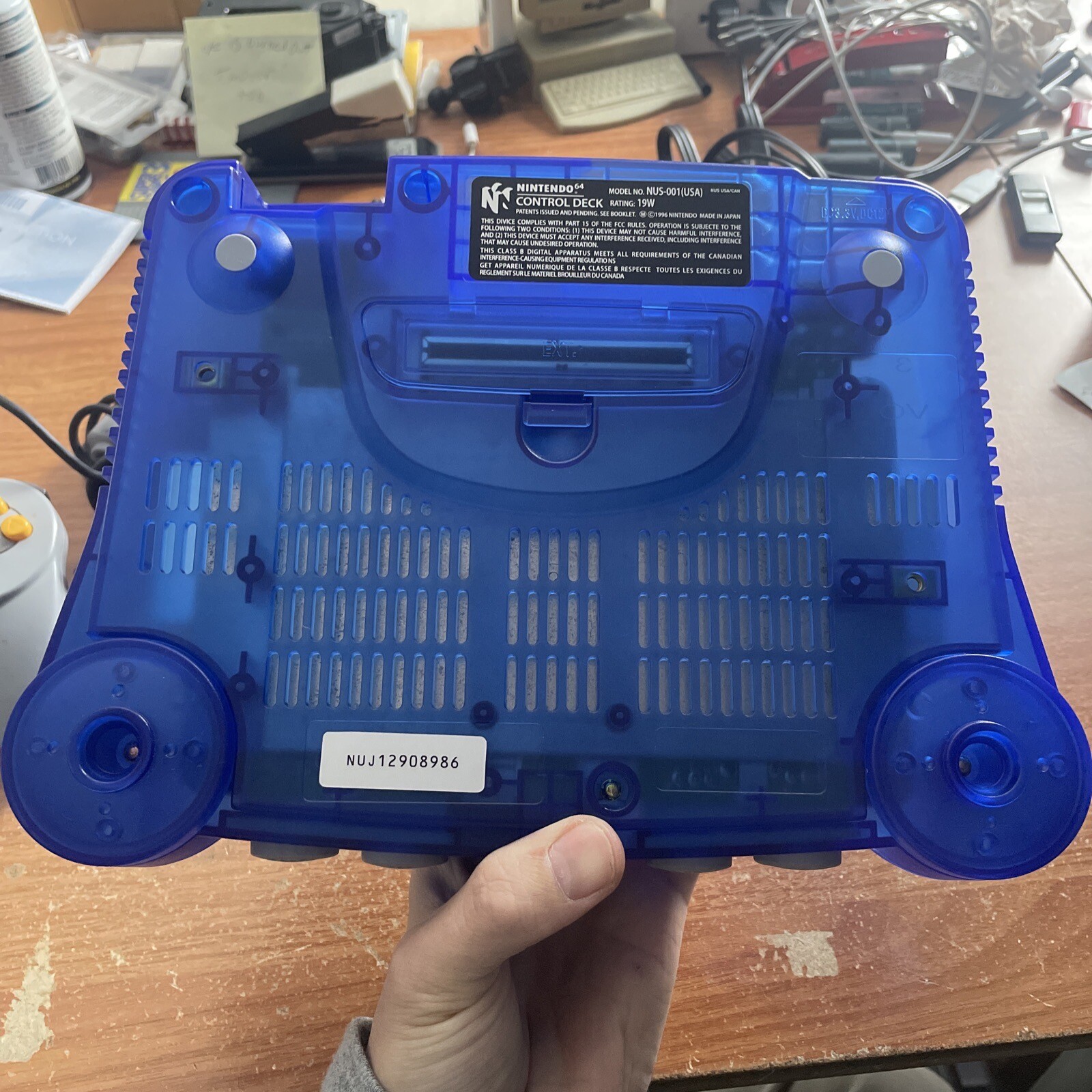 Nintendo 64 N64 Limited Clear Ocean Blue Custom Console