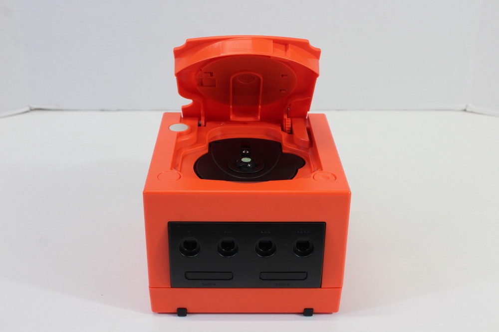 Nintendo Gamecube Console Warm Red x Black AC S-Video to HDMI NTSC-U/C Pink LED