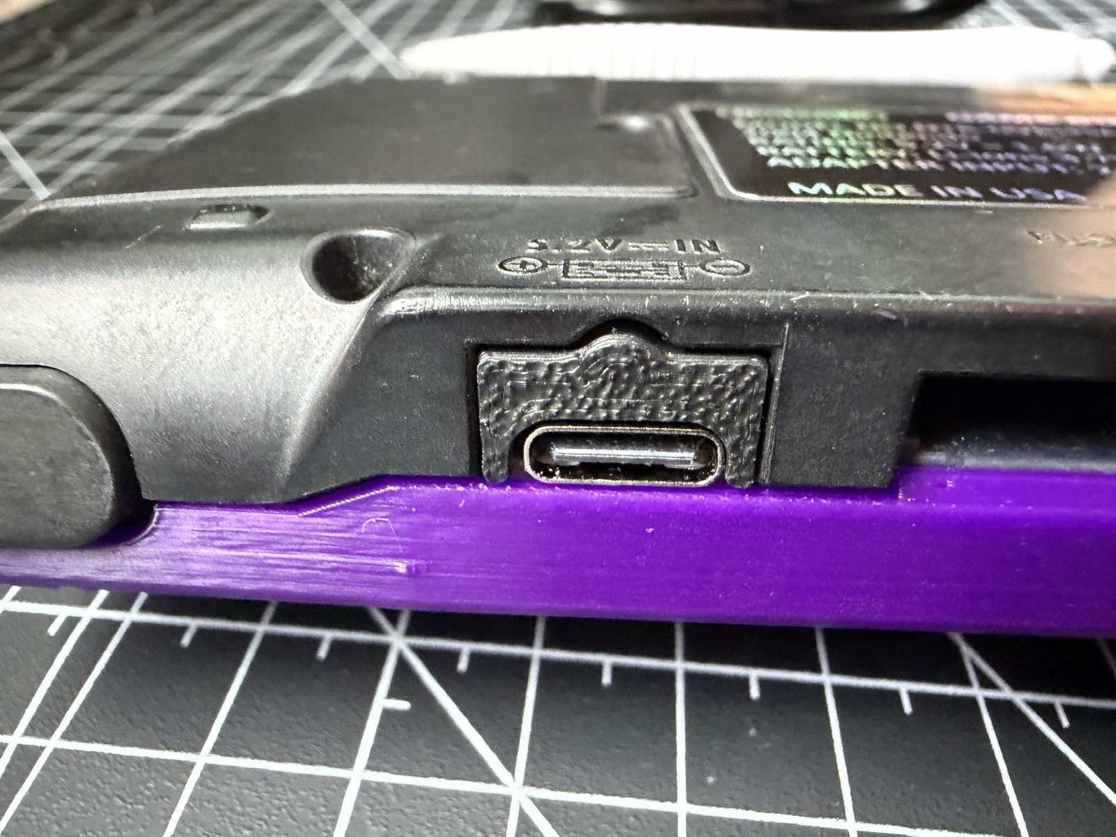 Nintendo DS To GBA Gameboy Macro XL 3D Print Front & Sound Amp & USBC – Purple