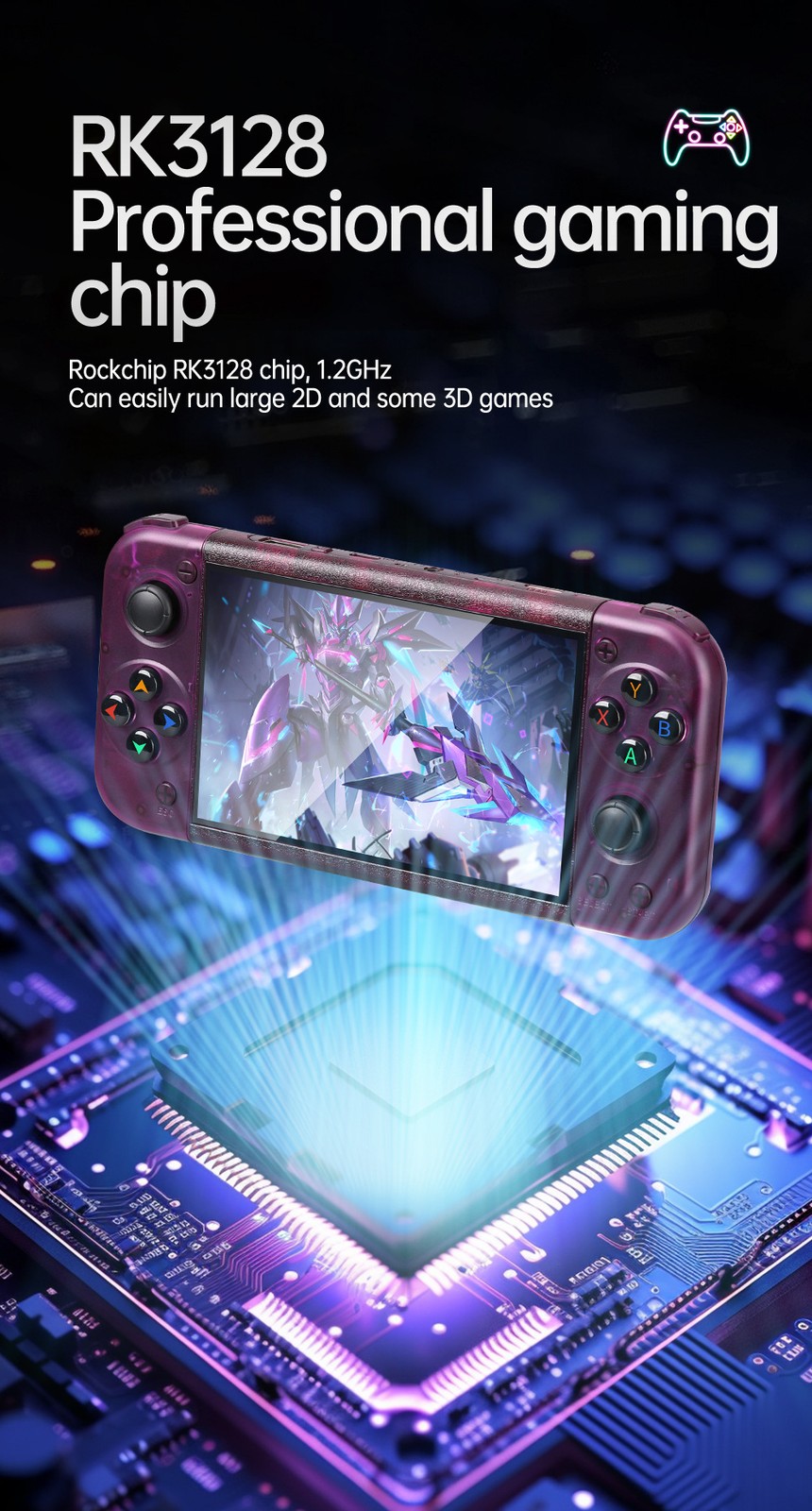 Retro Handheld RG50XX-Portable GBC, Arcade, PSP Gaming Console with LINUX System