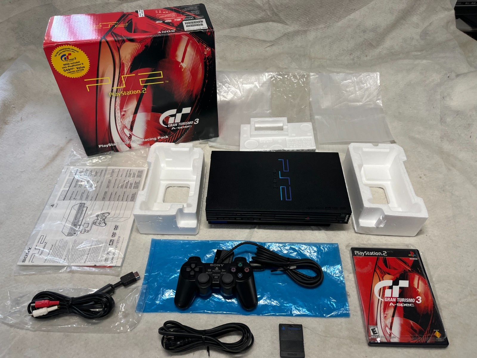 Sony Playstation 2 GT3 Racing Pack PS2 Console System 35001 Opened Original BOX