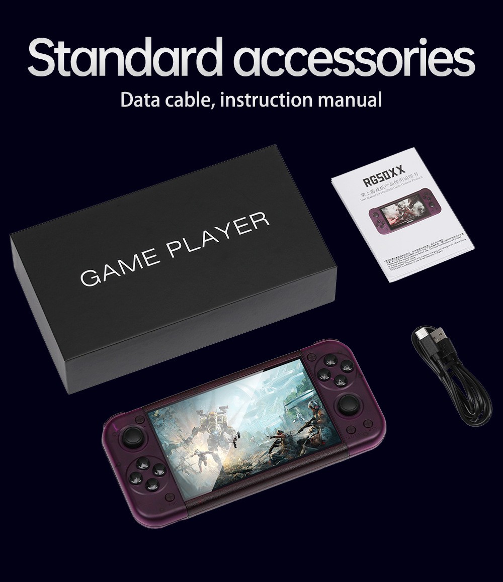 Retro Handheld RG50XX-Portable GBC, Arcade, PSP Gaming Console with LINUX System