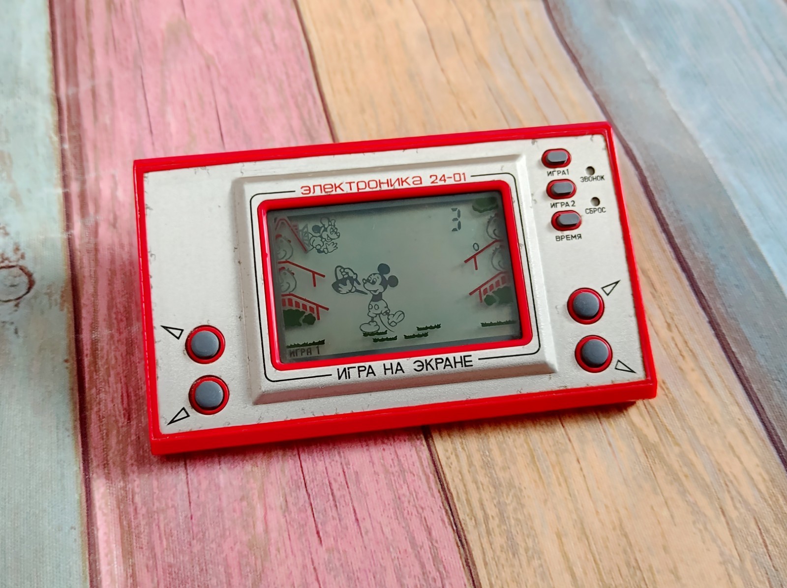 Electronika IM 24-01 “mouse catches eggs” game & watch ussr vintage soviet game