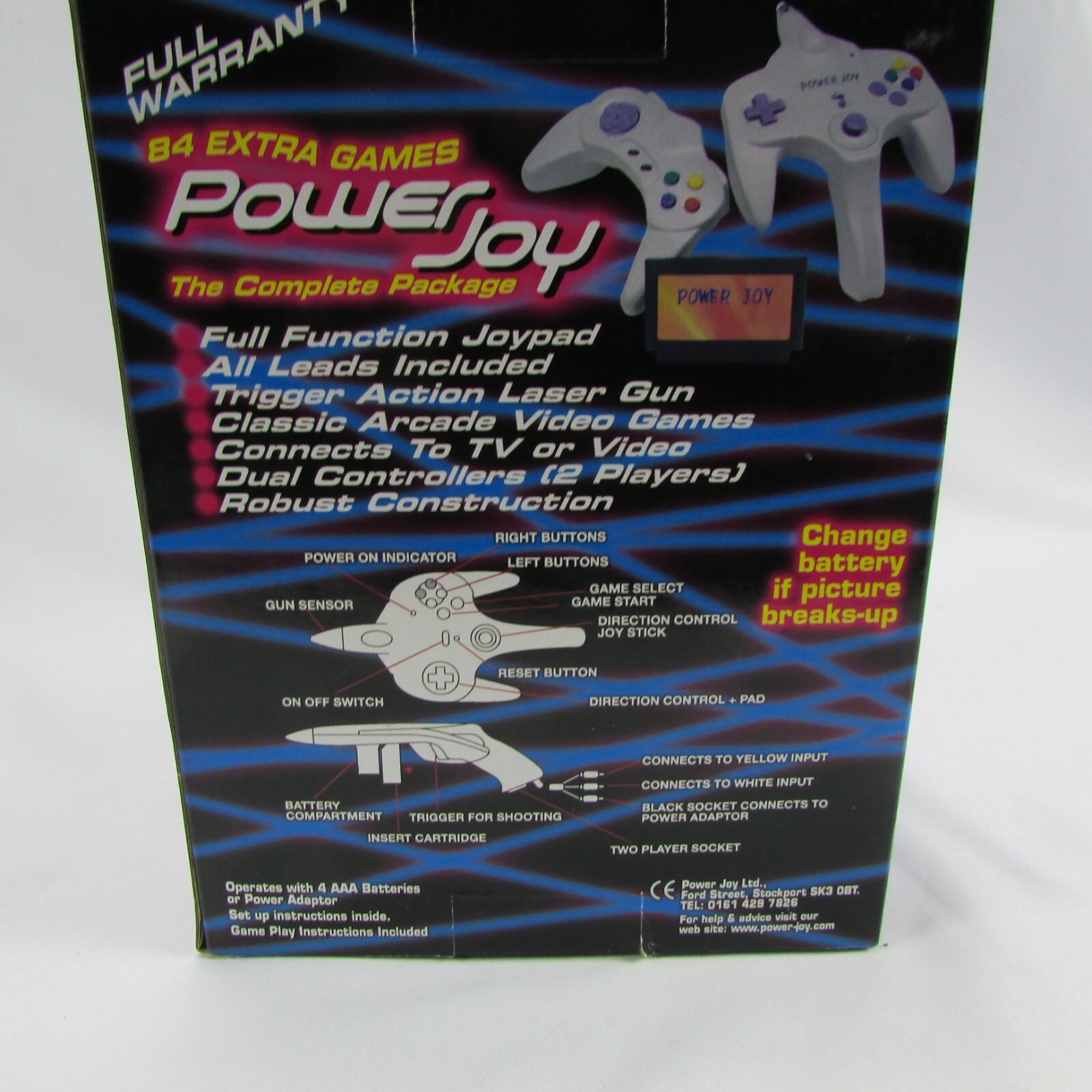 Power Joy Game Plug & Play Classic TV Game 84 Extra Games New Sealed
