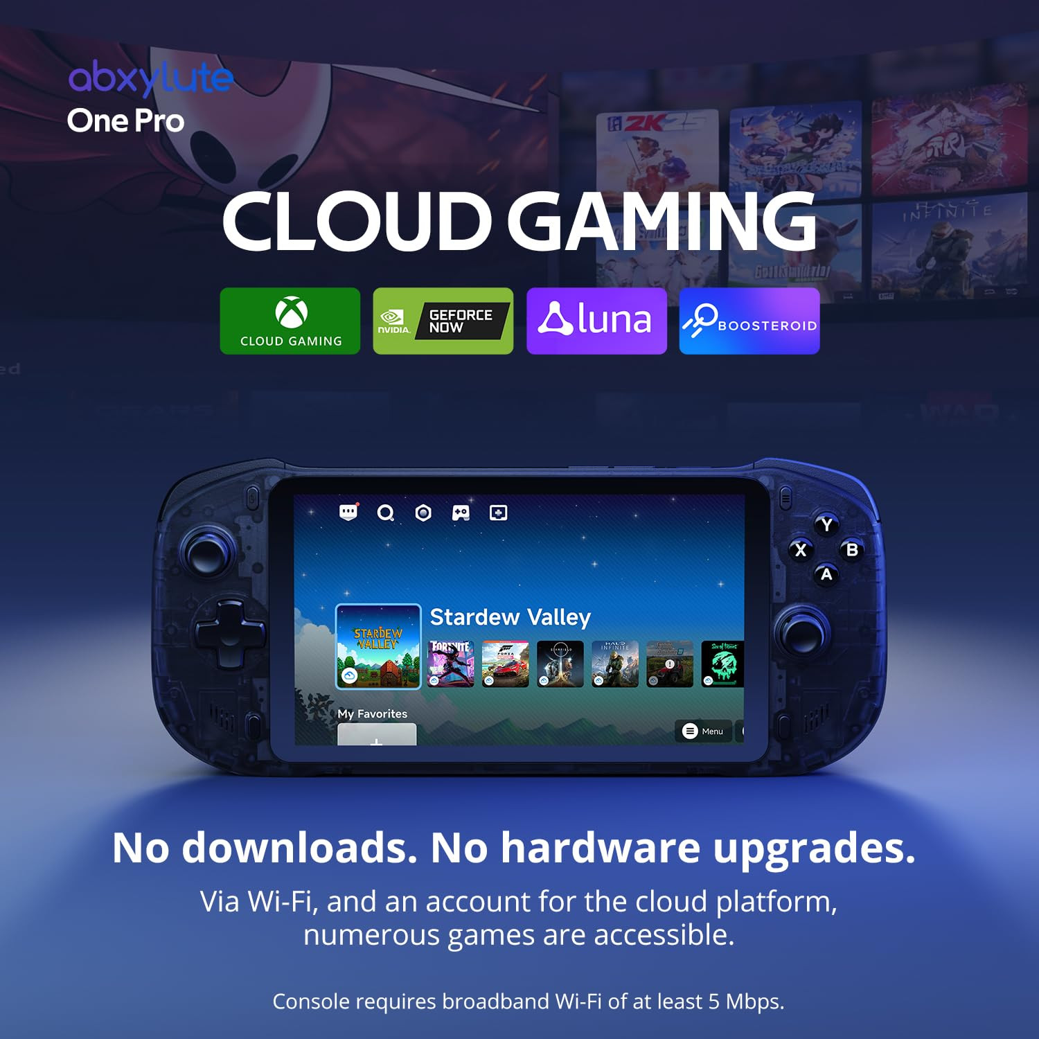 Onepro Cloud Handheld Portable Remote Play Gaming Console, for Xbox Cloud Gaming