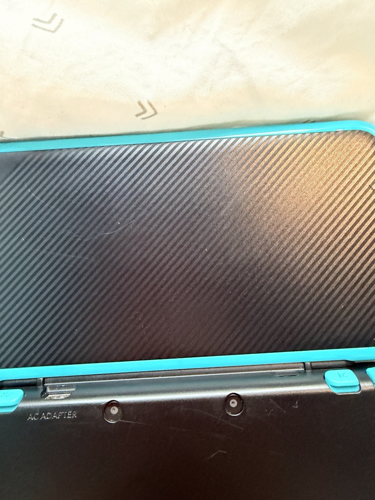 “New” Nintendo 2DS XL Black Turquoise TESTED With Stylus – CONSOLE ONLY- GREAT