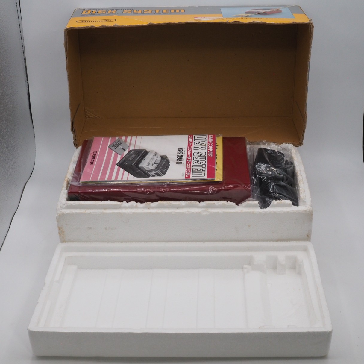 Nintendo Famicom + Disk system Console Boxed Belt Replaced Tested w/ Mario games