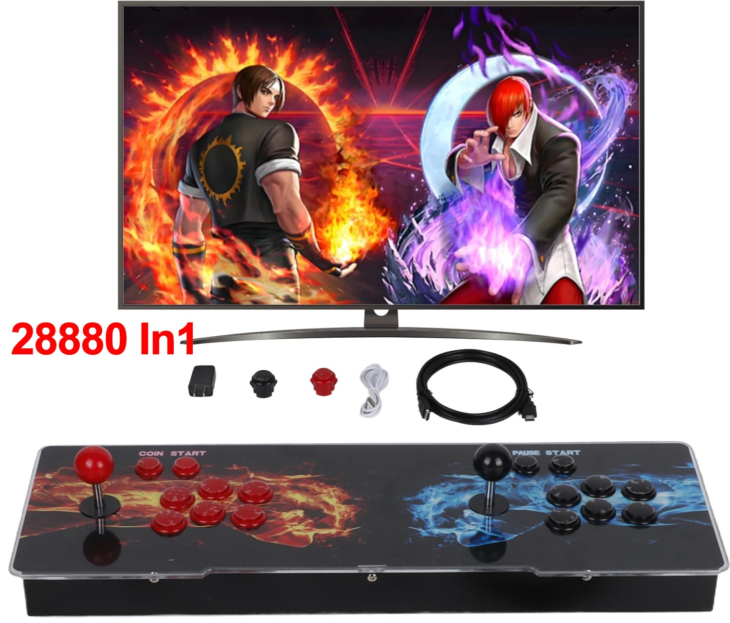 3D Pandora Box 28880 Retro Video Game Double Stick Home Arcade Consoles