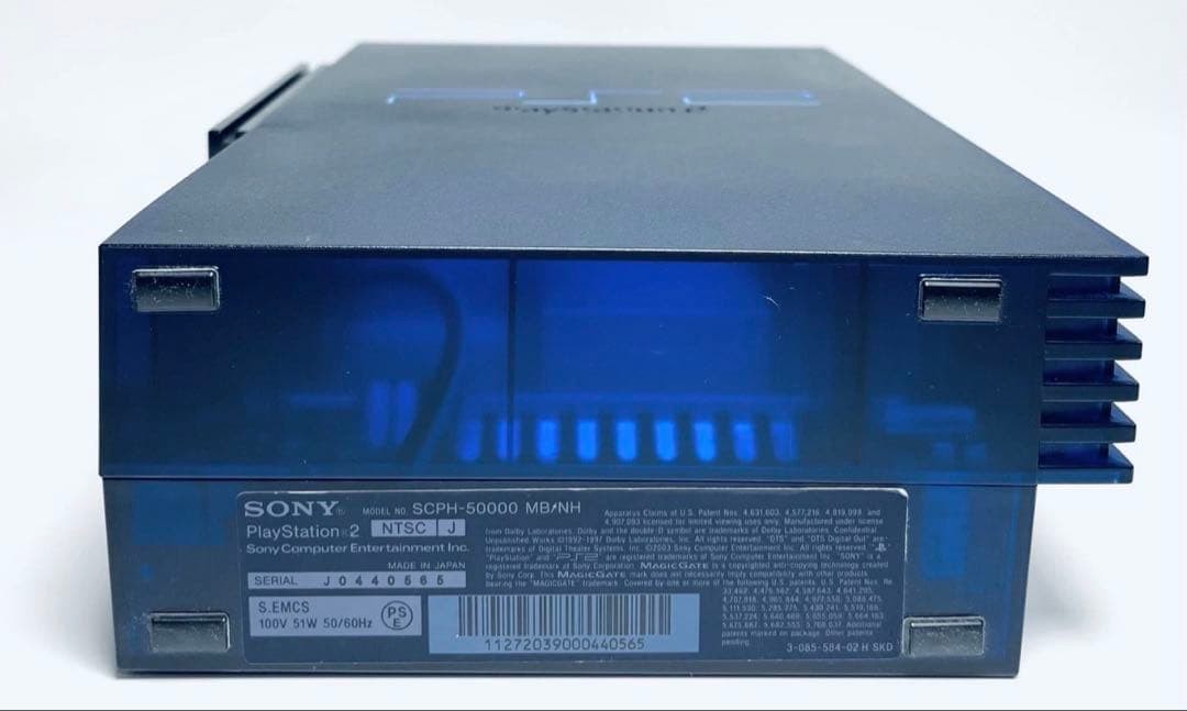 [Good Condition] SONY PS2 SCPH-50000 Midnight Blue