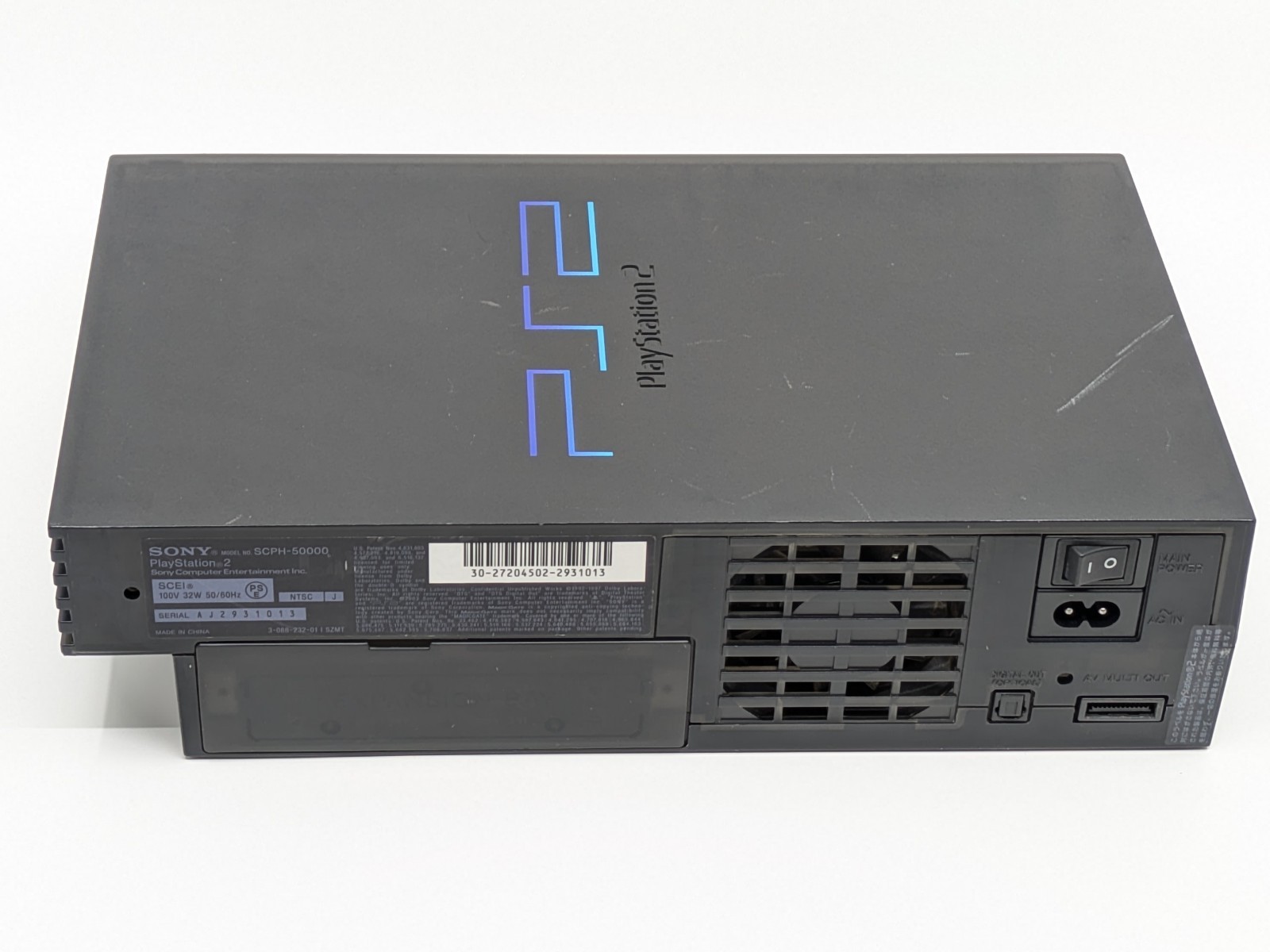 Sony PS2 Midnight Black SCPH-50000NB NTSC-J Console Tested w/ Controller 3Games