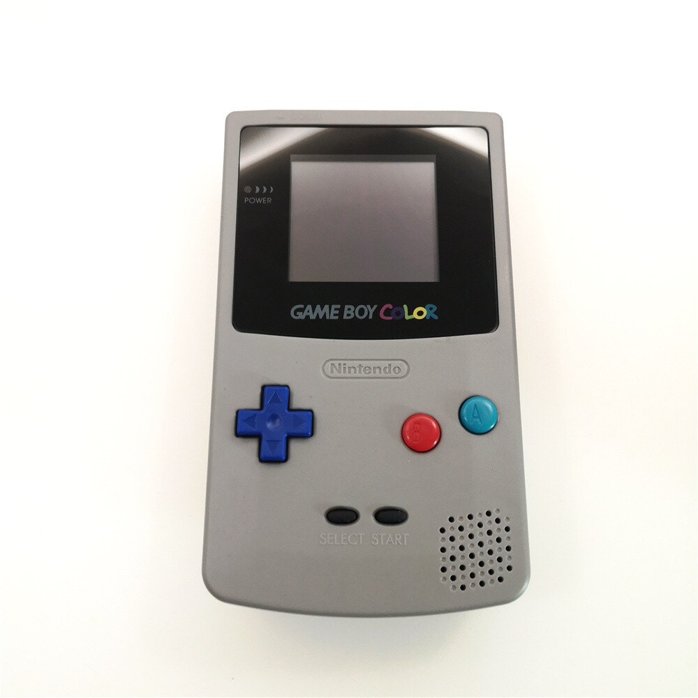 Gray Retrofit Game Boy Color GBC Console With Highlight Back Light LCD