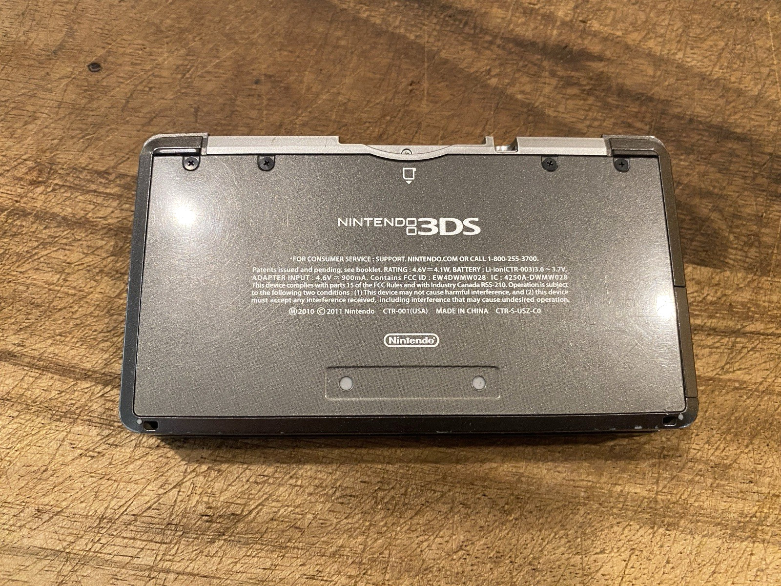 Nintendo 3DS Console Bundle Cosmo Black Gray: 4 Games + Charger