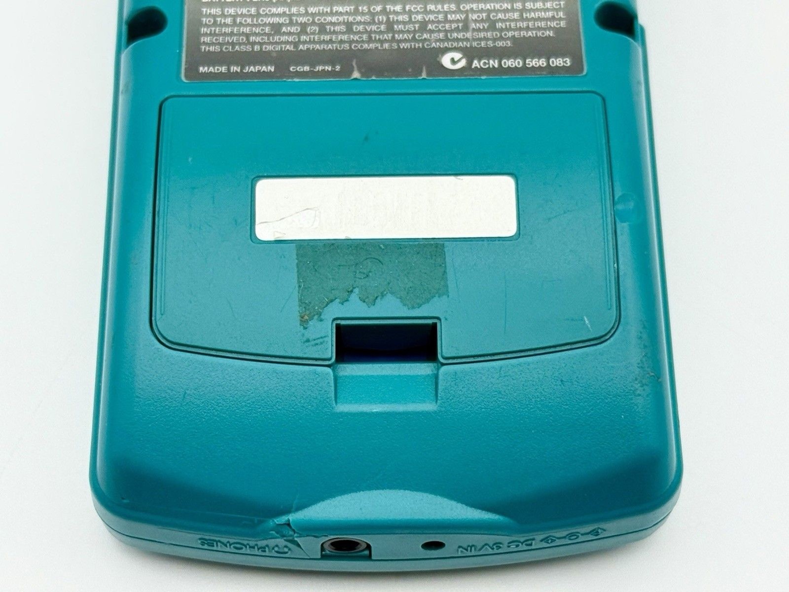 Nintendo Gameboy Color GBC Teal Blue CGB-001 Handheld System W/ Tetris – See Pic