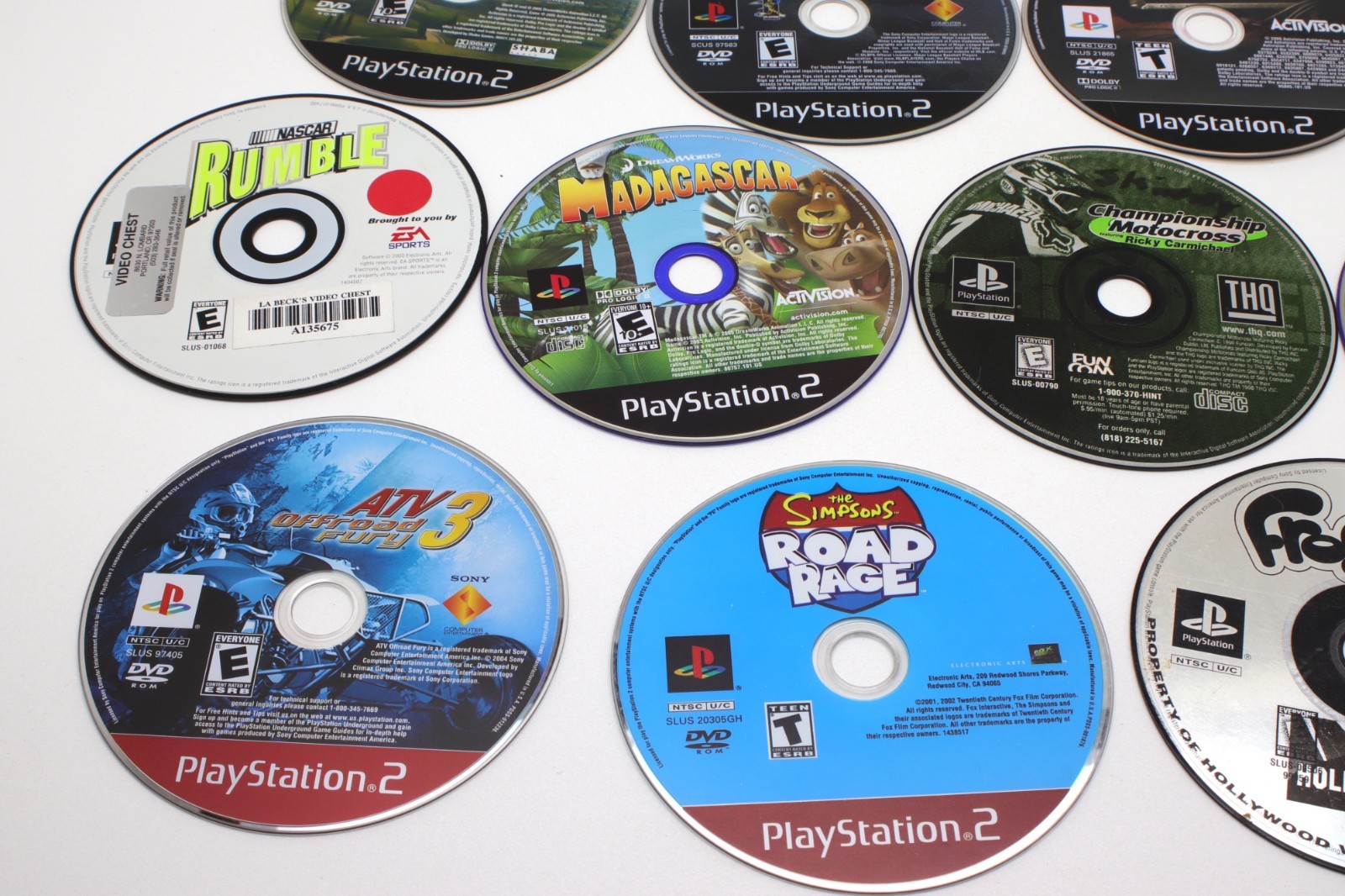 OEM Lot of 13 SONY PlayStation 1 &2 Games Discs CD-ROM W / Case