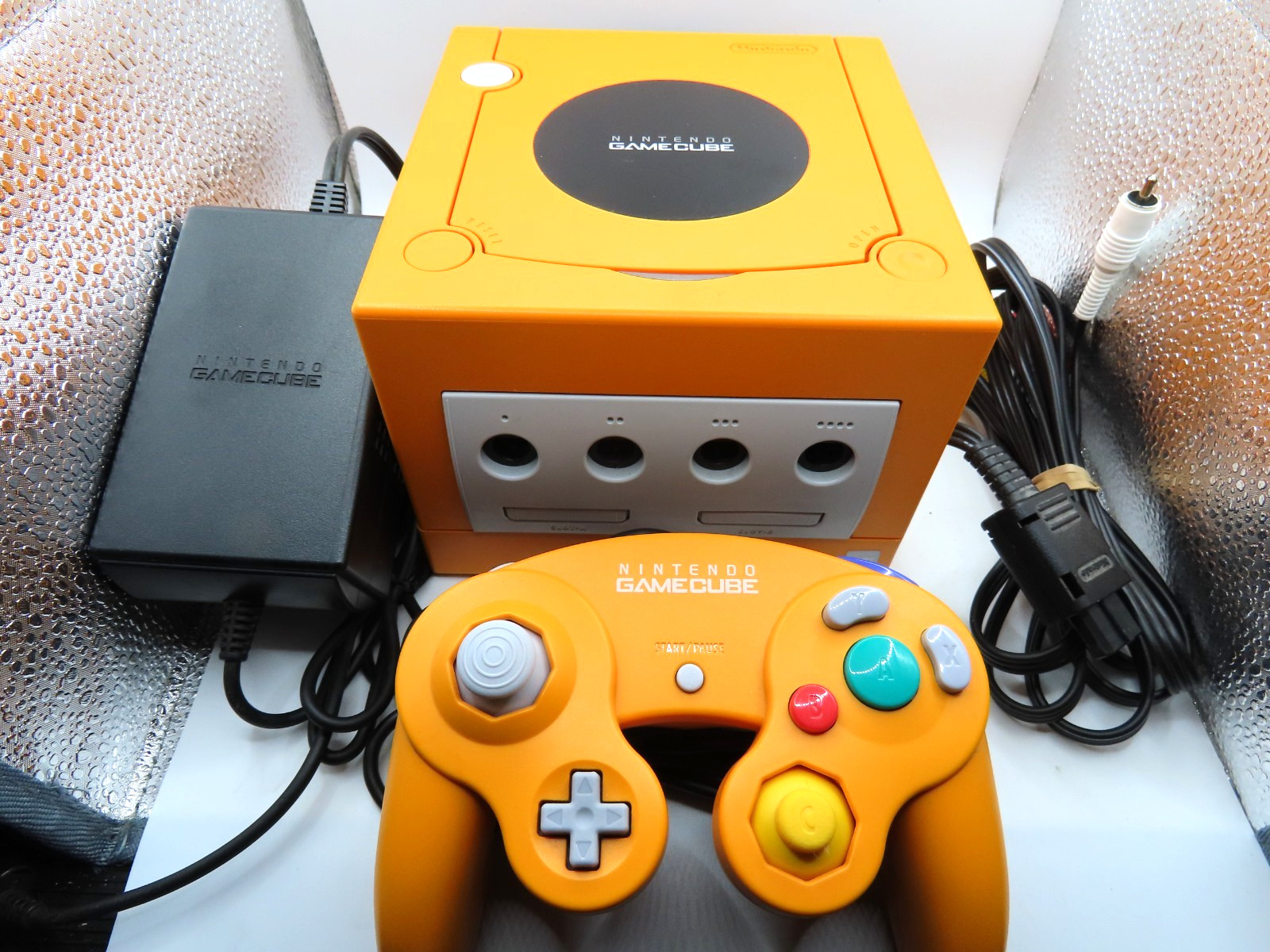 Nintendo GameCube Console CIB Orange Spice RECAPPED, NEAR MINT SHELL, USA REGION