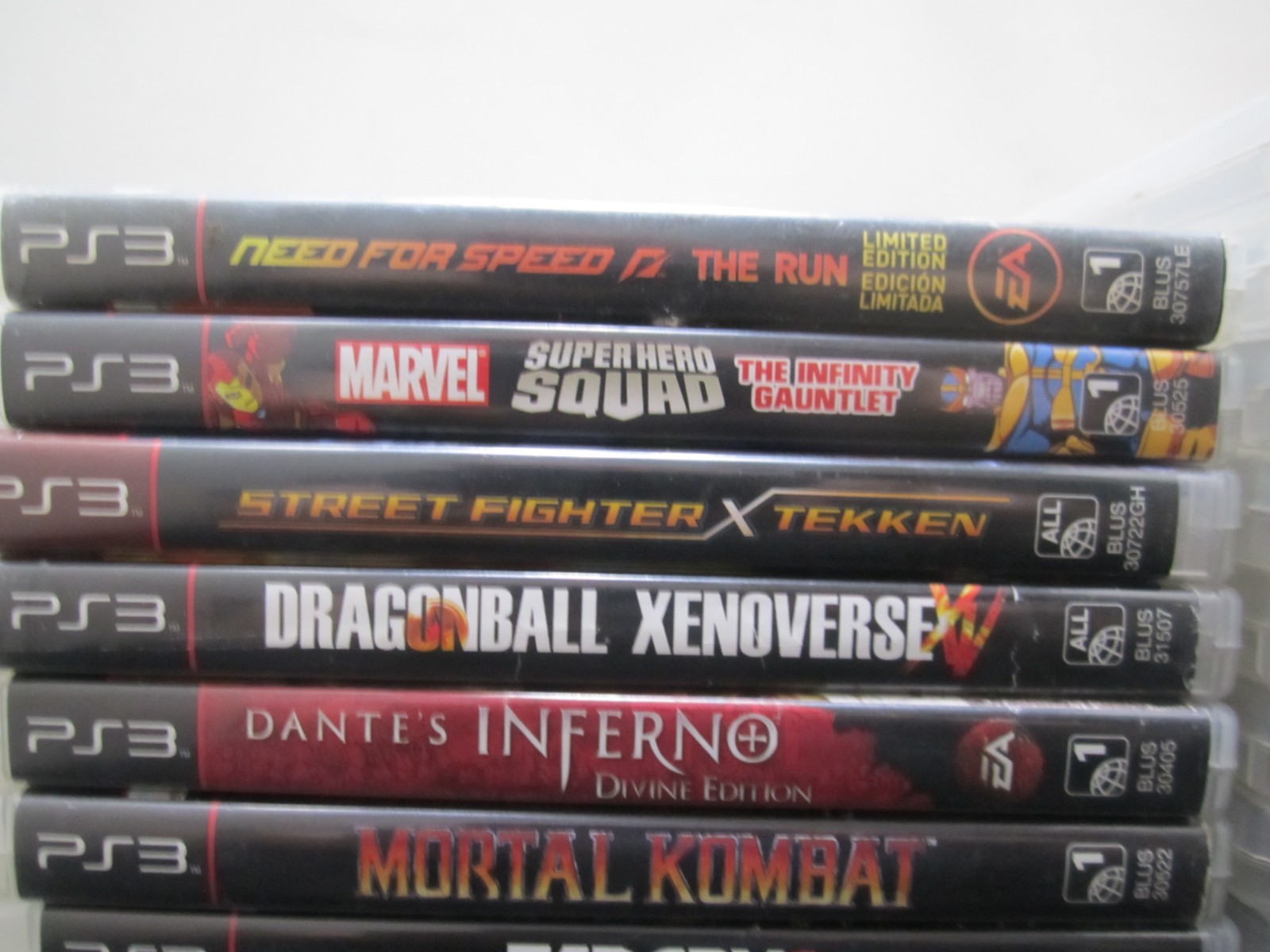 PS3 Lot Including 1 Remote, Power Supply and 29 games