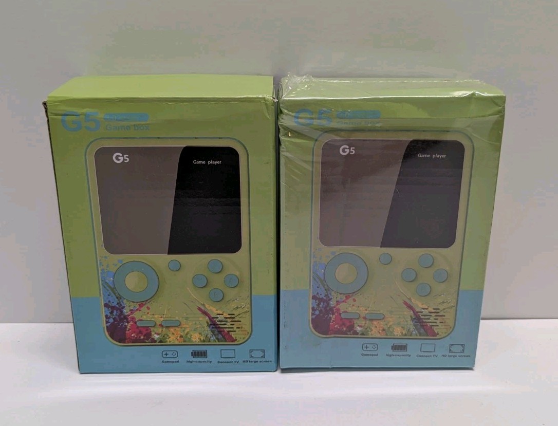 G5 Game Box/Game Player Digital Game System, 2 Pack 3” Full Color Screen – New