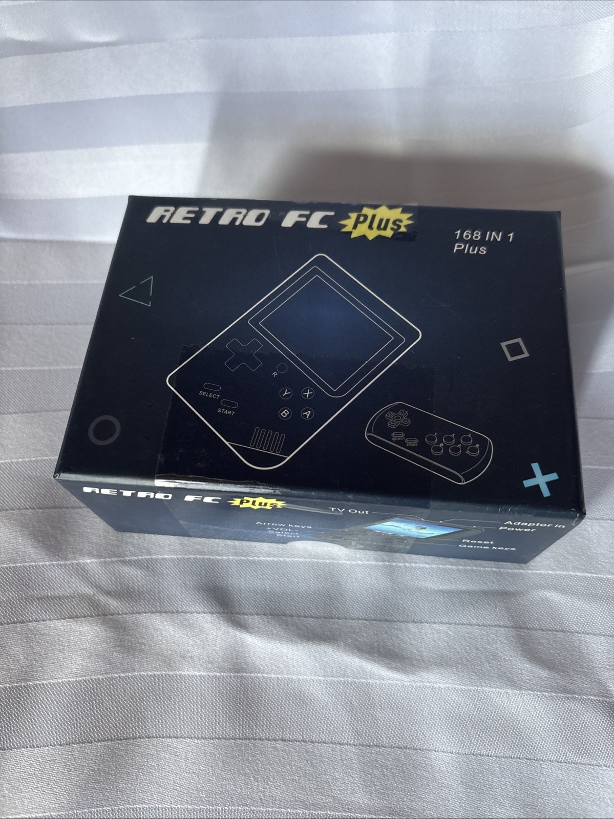 Retro FC Plus 168 in 1 Handheld Game Console (Black Color)