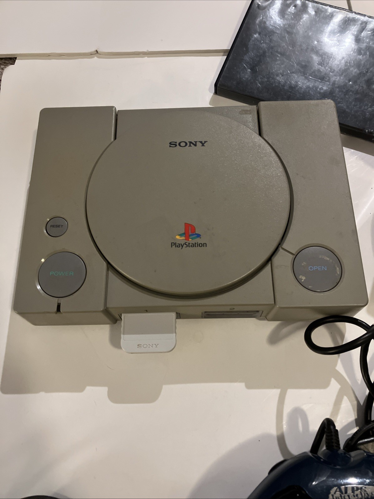 Sony PlayStation 1 PS1 Console SCPH-5501 w/ Cords, Games AndController | TESTED!