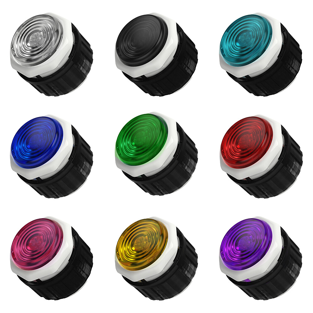 Gamerfinger HBFS-24-G3-Screw White (24mm) Cherry MX Silver Switch Push Button
