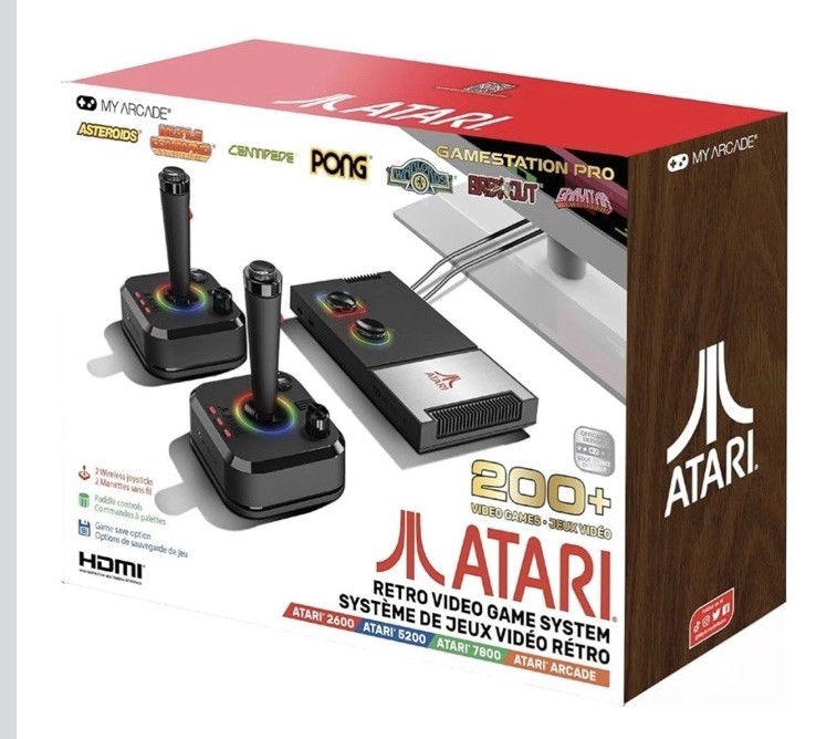 Atari 2600 Retro Video Game System w/ 2 Wireless Joysticks and 200+ Games