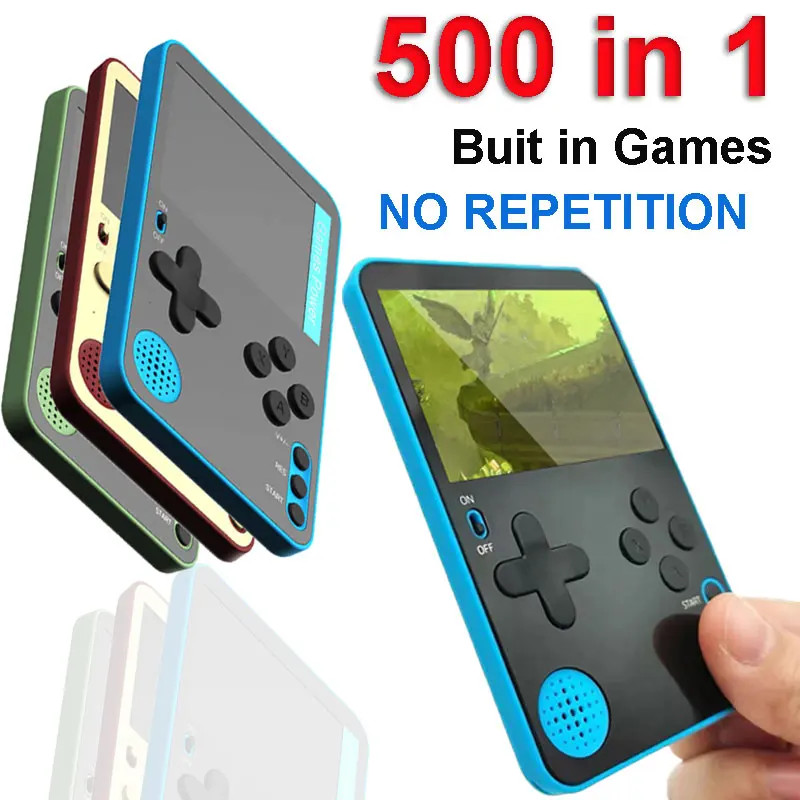 Handheld Game Console 500 Classic Games LCD Portable Retro Video Mini Game