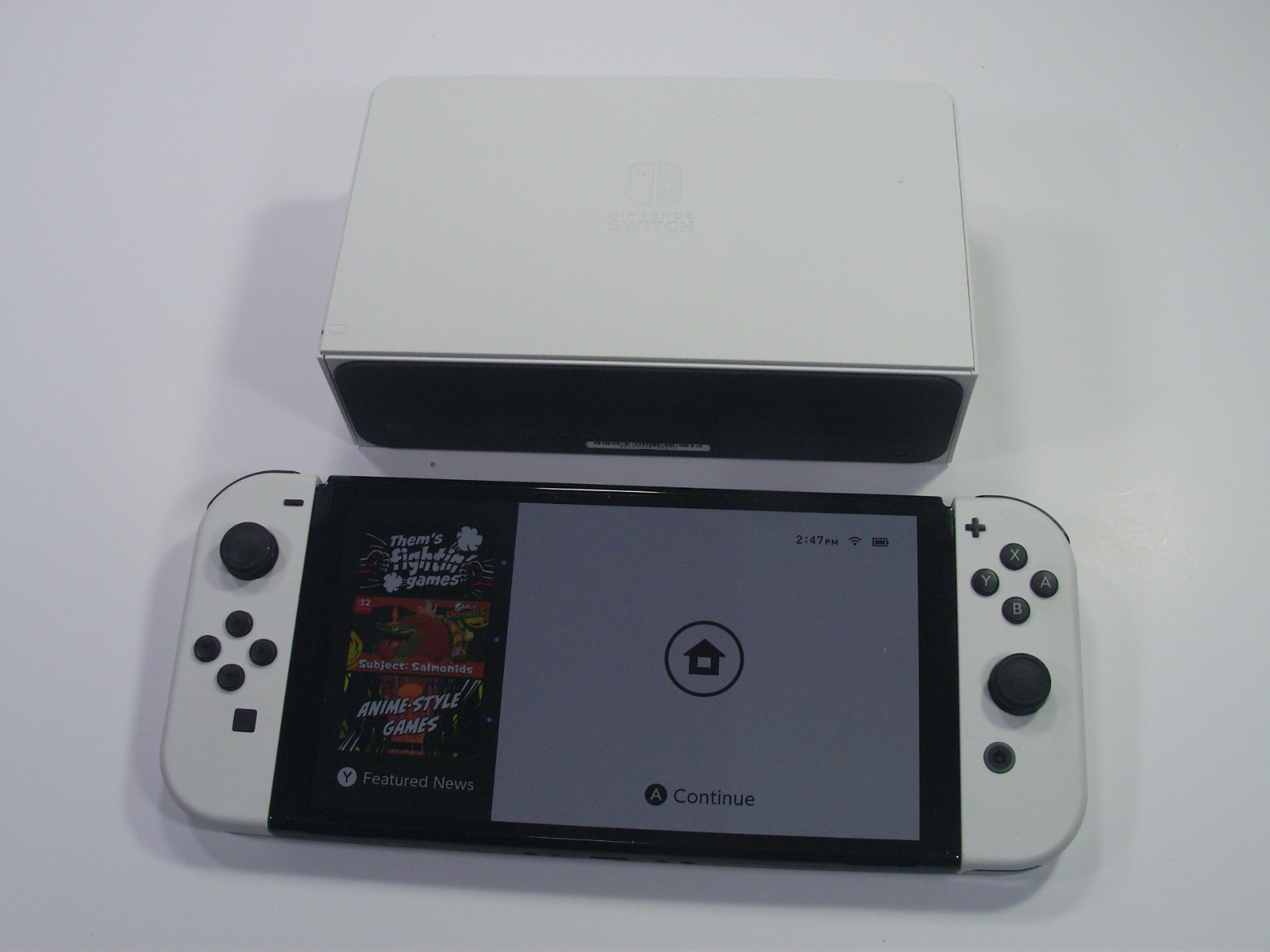Nintendo Switch – OLED Model Joy-Cons & Charge Stand – No Cables Included (Mint)