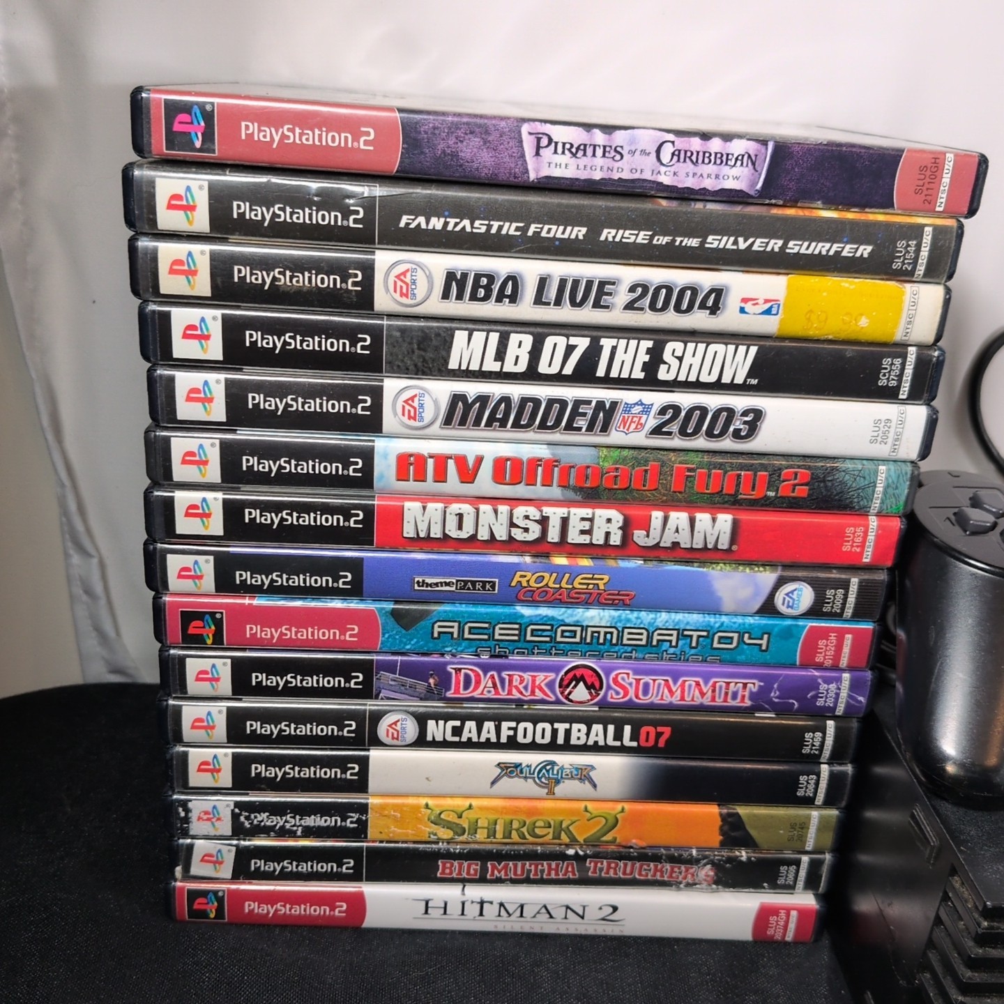 Sony PlayStation 2 PS2 Fat Console Bundle SCPH-39001 + 15 Games + 2 Controllers