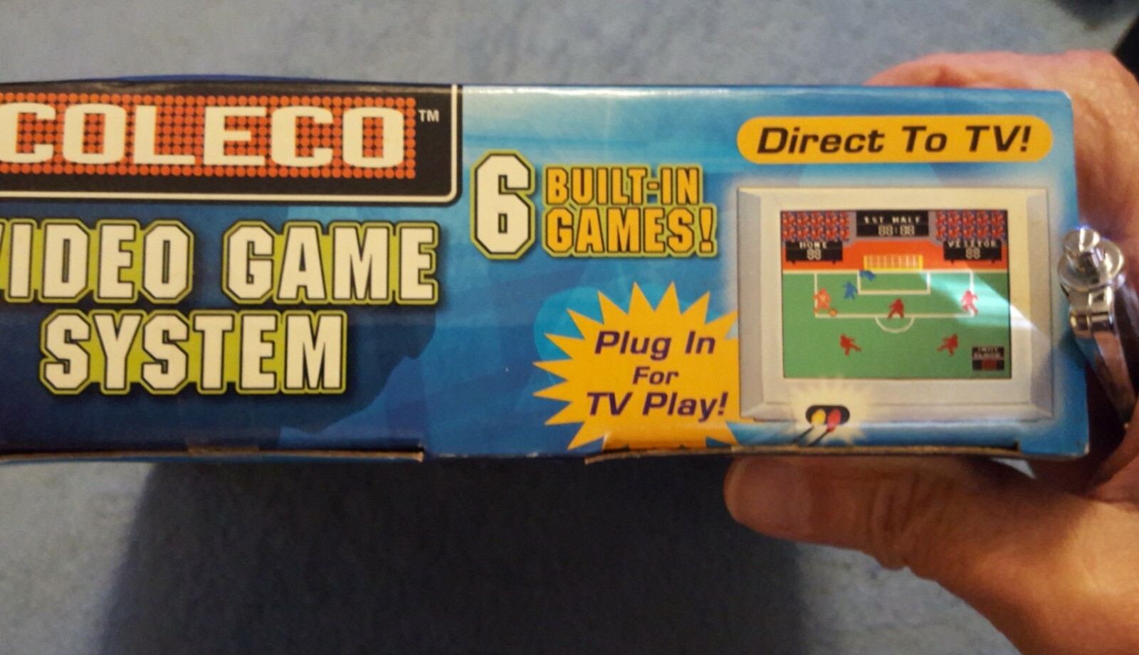 2005 Coleco Video Game System 6 Built-In Games Plug & Play – Batteries 5+ NIB