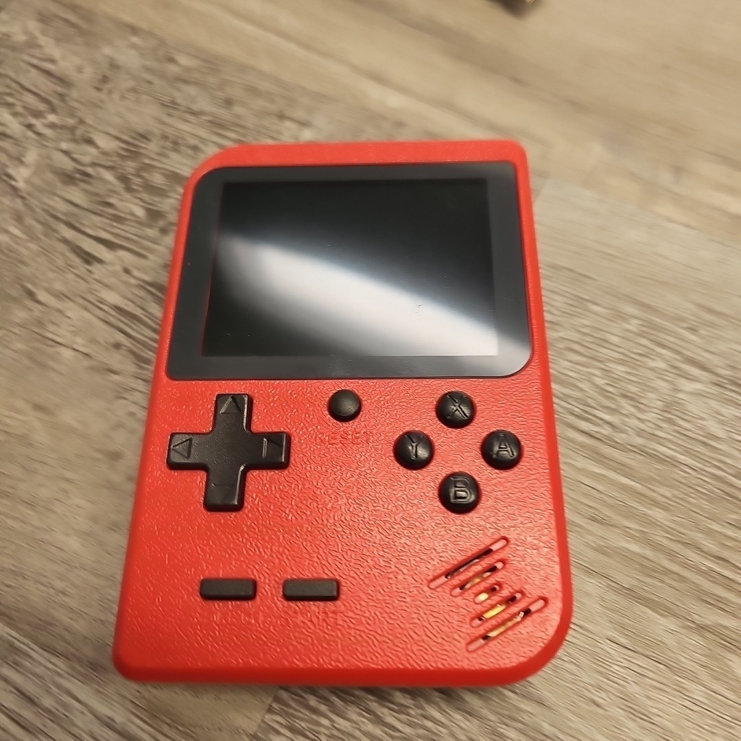 Red Retro Handheld Game Console for Kids 400 Classic Games Rechargeable Tv-Conne