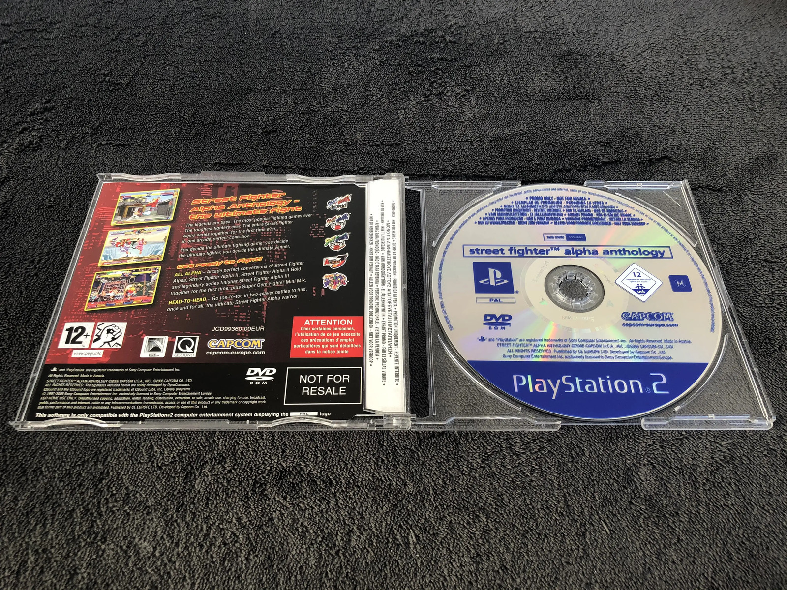 PS2 Street Fighter Alpha Anthology EUR Excellent Condition Not For Resale